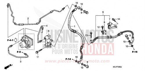 TUYAUTERIE FREIN ARRIERE (FES125A) (FES150A) FES125AB de 2011